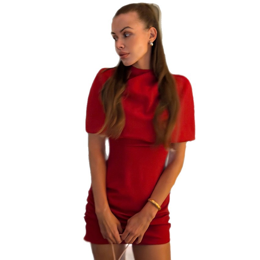 Sleeveless Crew Neck Flattering Dress With A Matching Shawltwo Piece Set