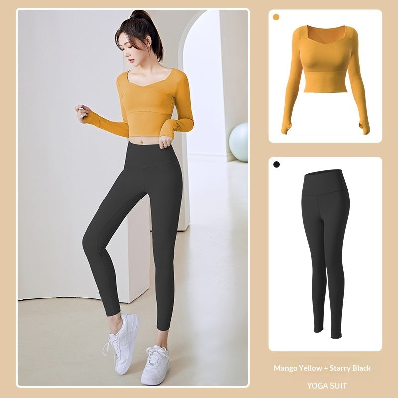 New Women's Running Training Nude Tight-fitting Fitness Exercise