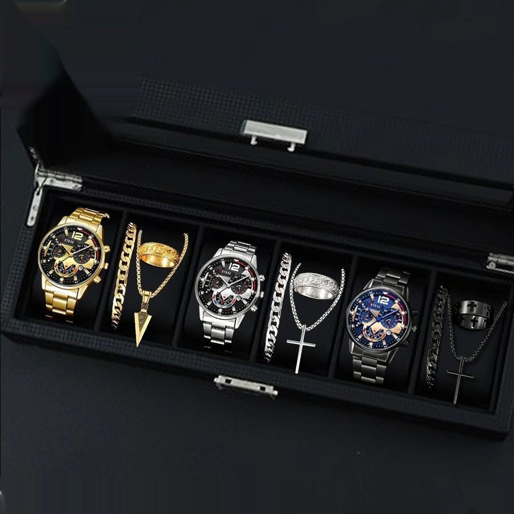 Men's Watches  Fashionable Multi-color Assortment Of Quartz Men's Watches 12-set