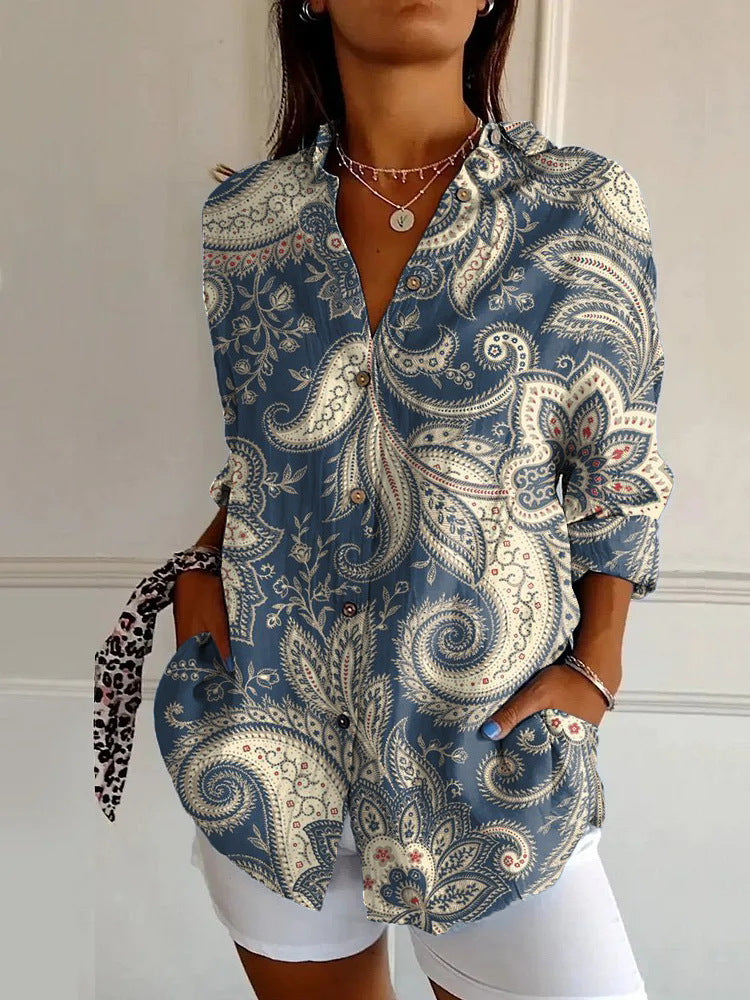 Women's Fashion Summer Pattern Printed 3D Shirt