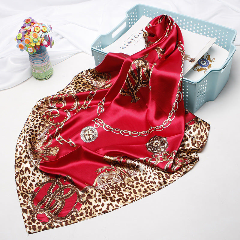 Women's 90cm Silk Like Bib Cashew Print