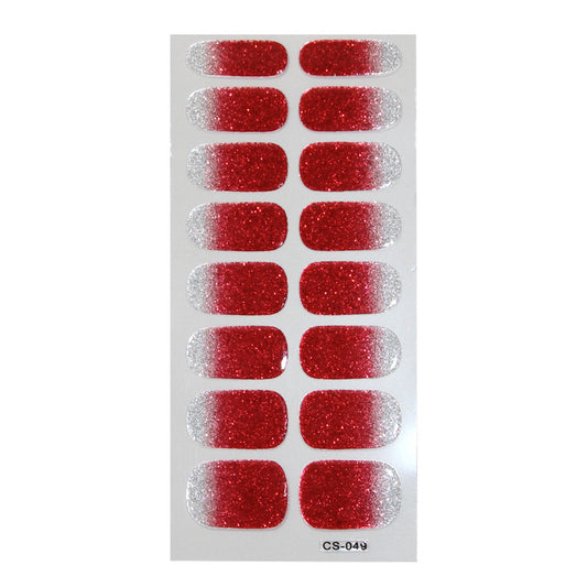 Gradient Onion Powder Manicure Tearable Color Nail Sticker