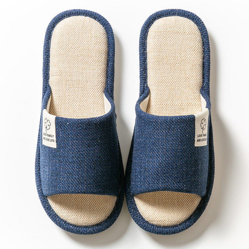 Linen Slippers Women's Home Indoor Home