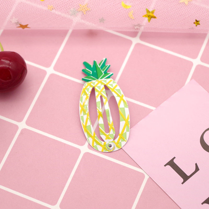 Paint Fruit Barrettes Color Printing Watermelon Strawberry