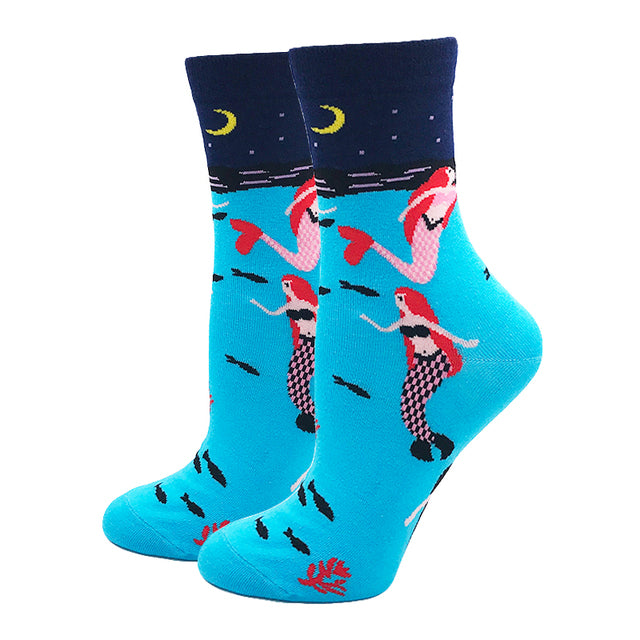 Women's Casual Fashion Simple Jacquard Socks