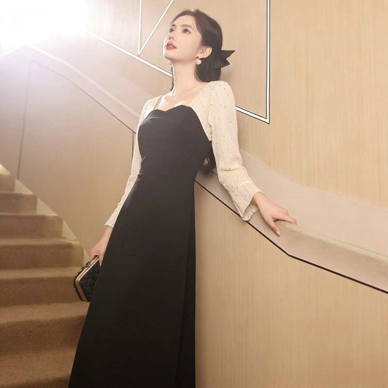 Elegant Student Art Exam Hostess Long Dress