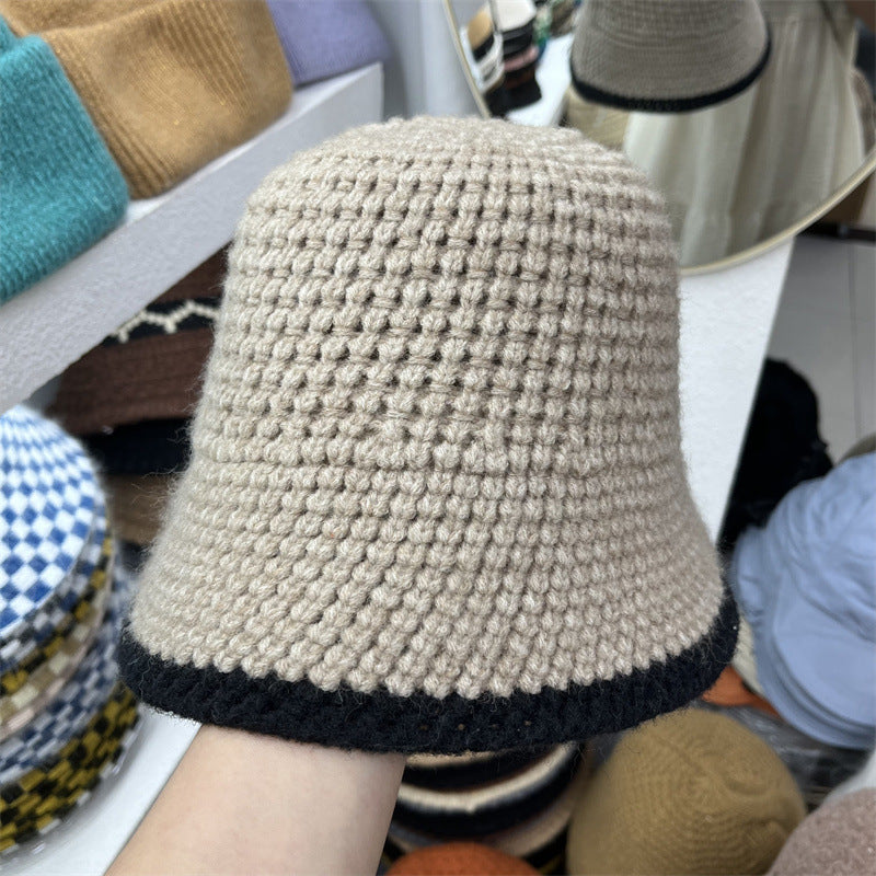 Women's Fashion Versatile Wool Knitting Fisherman's Hat