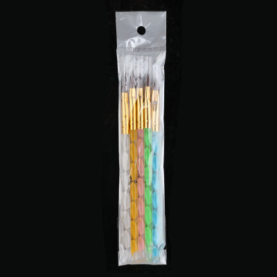 Carved And Painted Pen Spiral Set