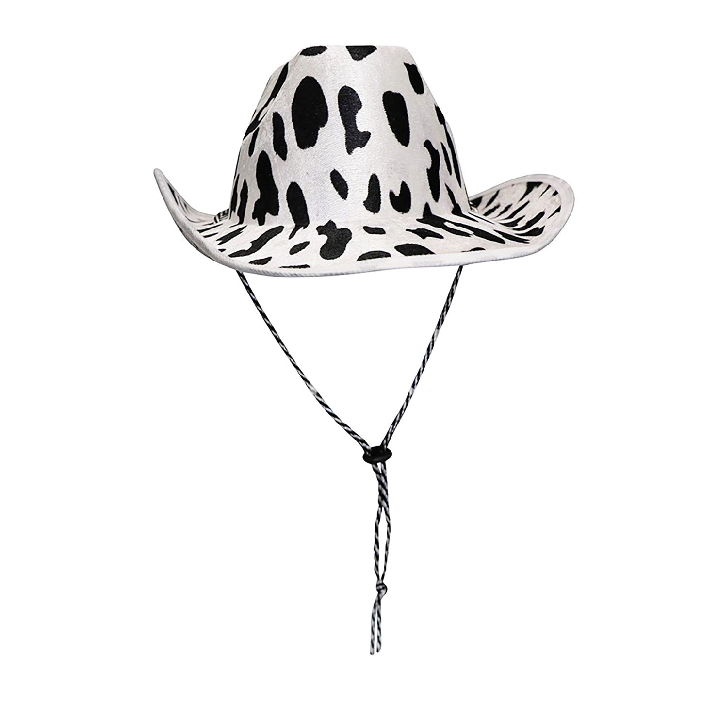 Milk Print Cowboy Hat Sequin Black White