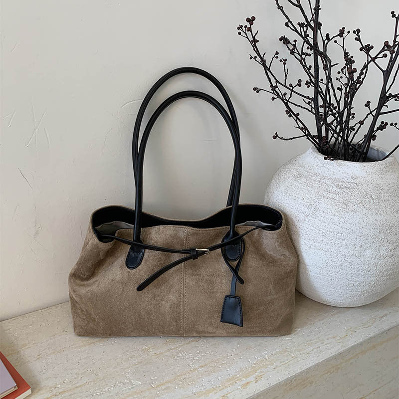 Retro Matte Leather Handbag Fashion Style