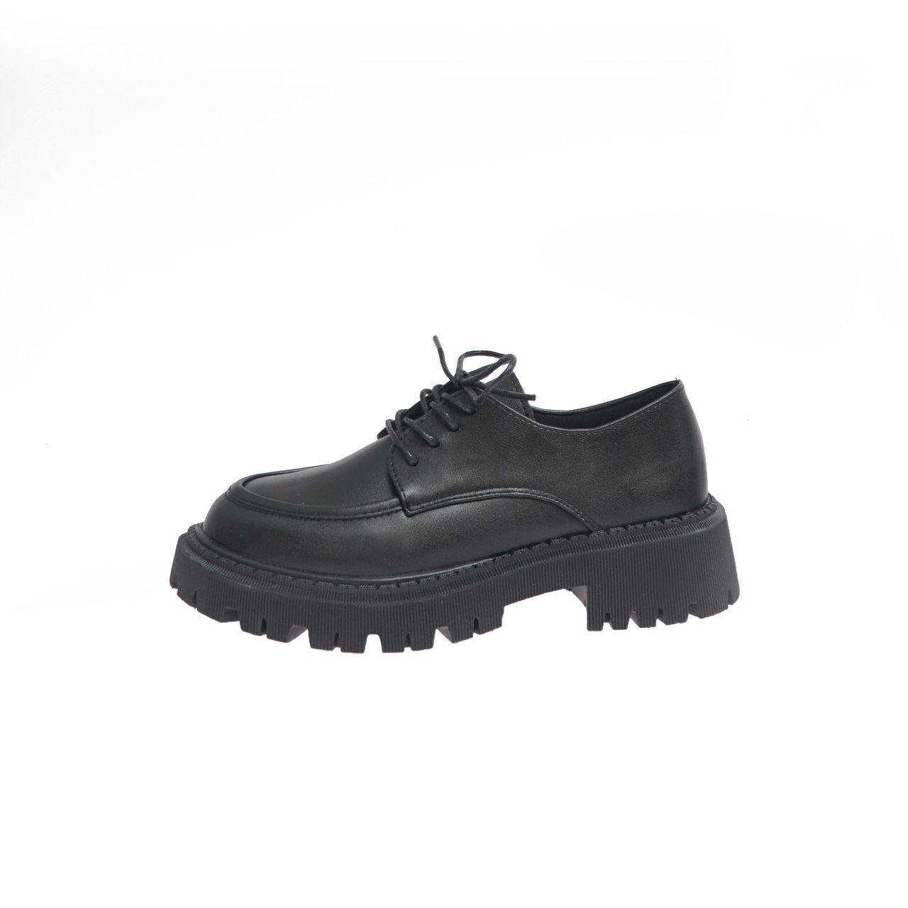 Thick-soled Leather Shoes Soft Thick Heel Women's Shoes