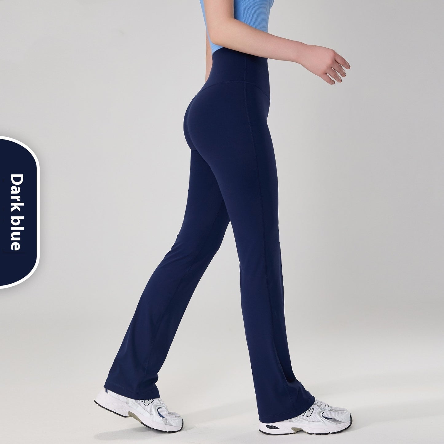 Nude Feel High Waist Hip Lift Bootcut Trousers Female Yoga Pants