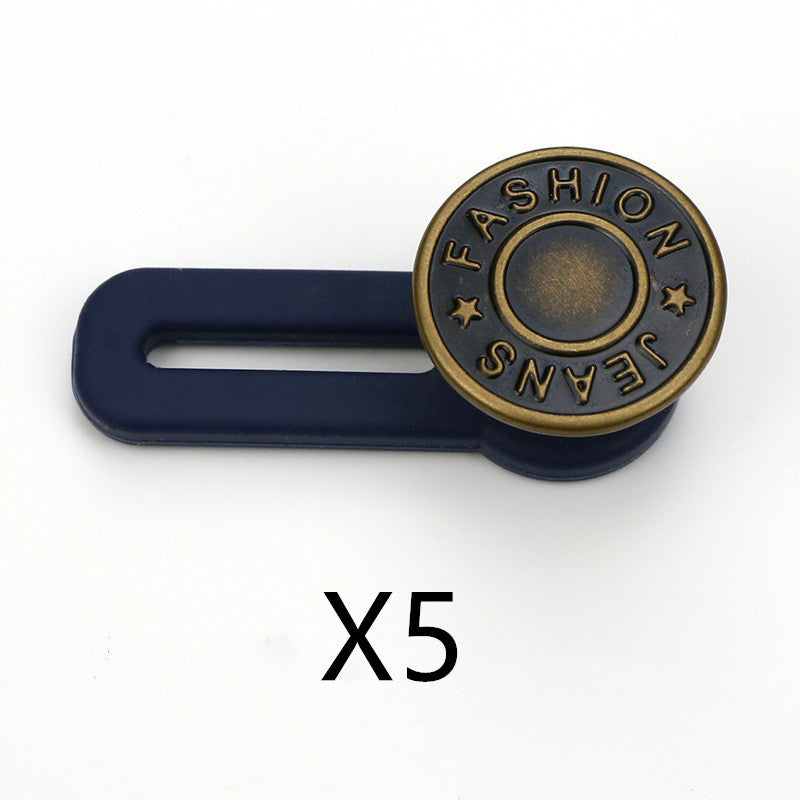 No Sew Jeans With Adjustable Expansion Waist Button