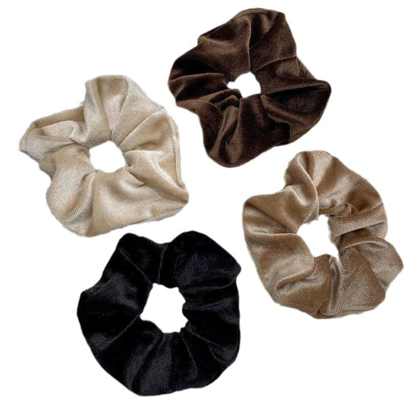 Velvet Large Hair Band Large Autumn Winter Retro American Tied-up Hair Head Flower Head Elastic