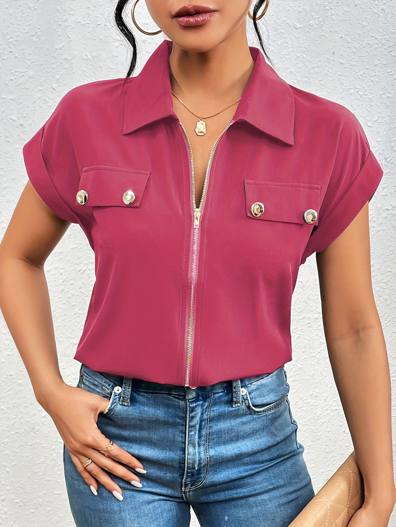 Women's Elegant And Chic Lapel Shirt