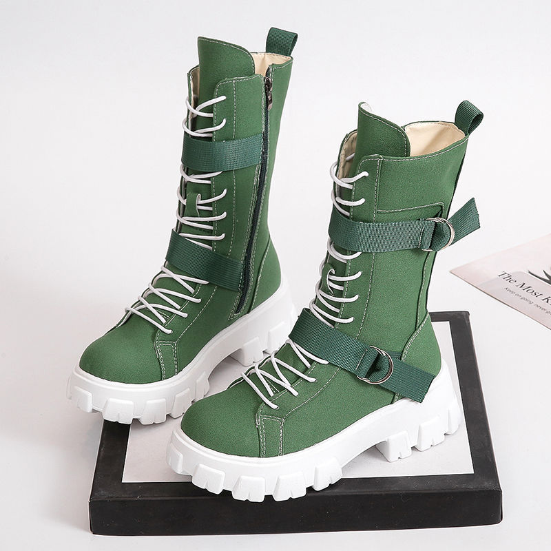 Net Celebrity Skinny Casual Inner Increase All-match Female Boots