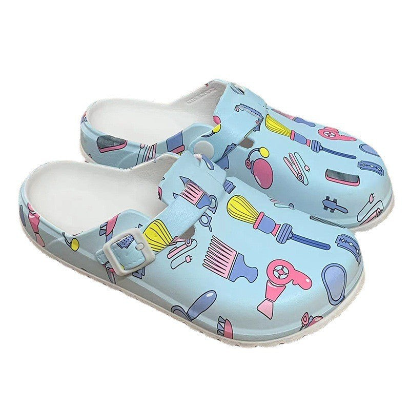 Thick Soled Eva Toe Covering Shoes Soft Soled Surgical Shoes
