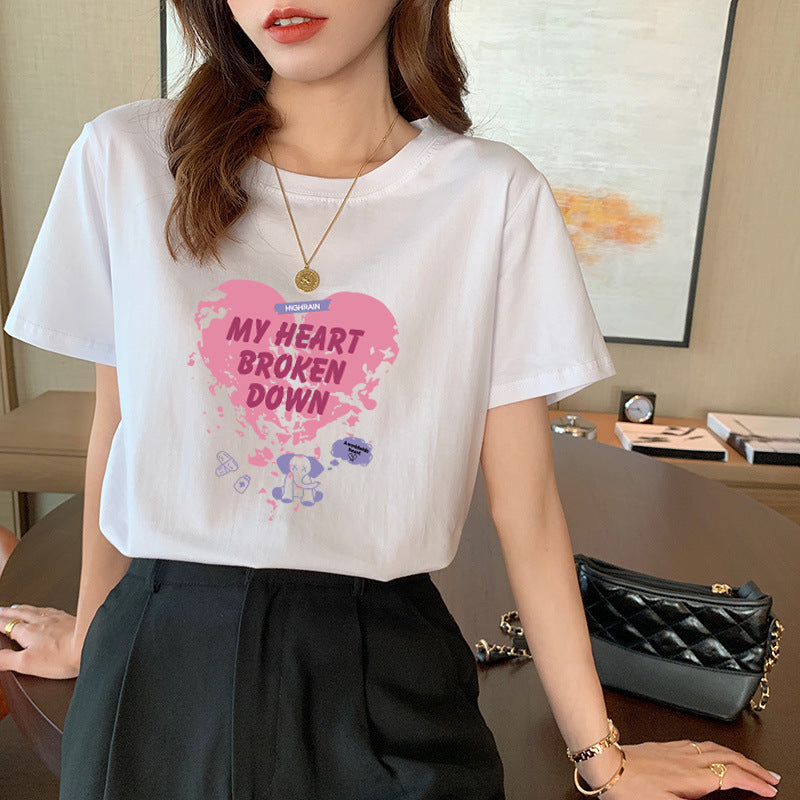 Women's Cotton Short-sleeved T-shirt