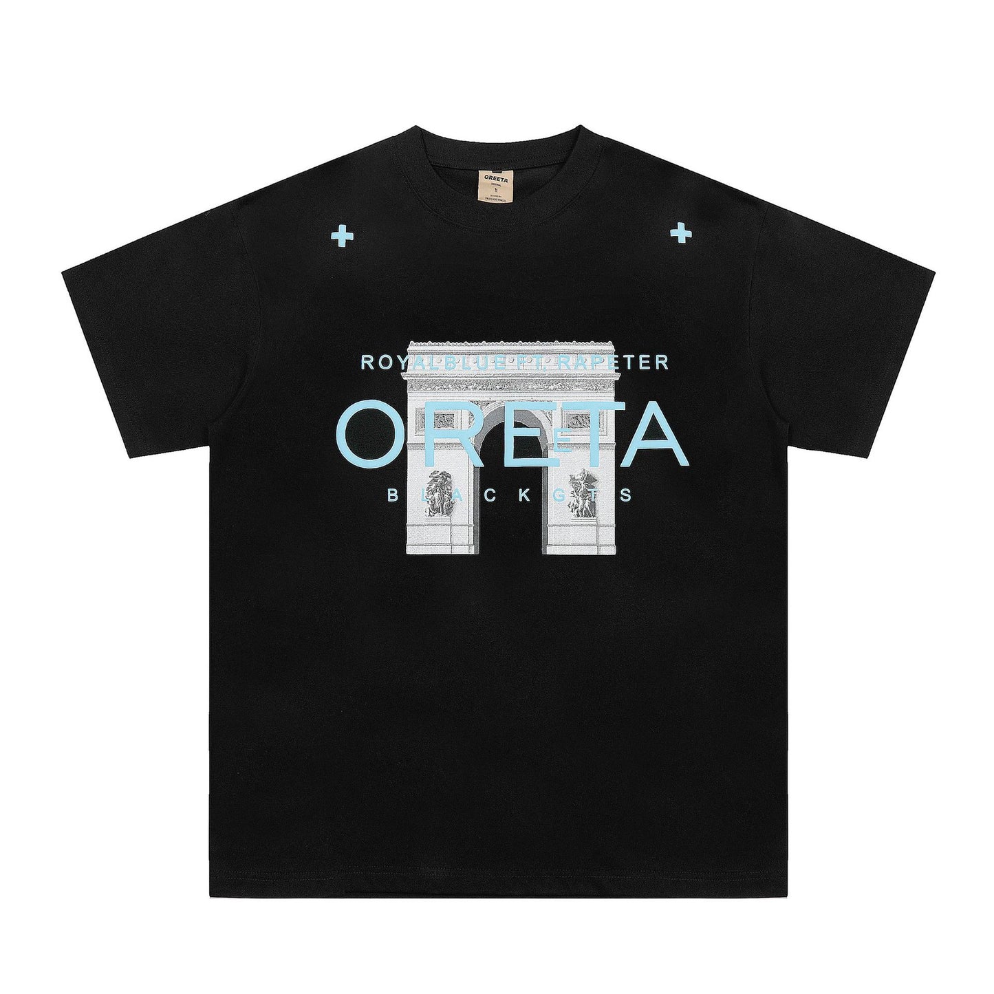 Ancient Greek Foam Letter Printed T-shirt