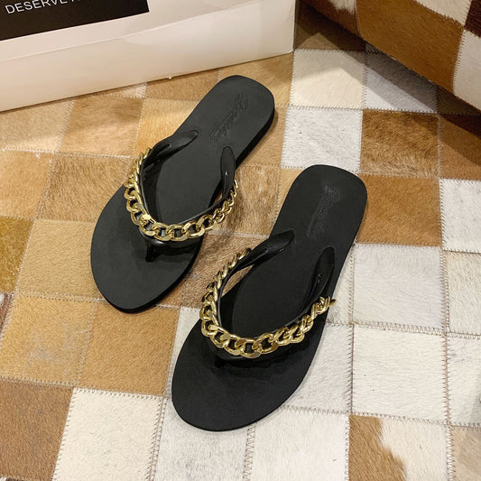Net Red Rhinestone Slippers Women
