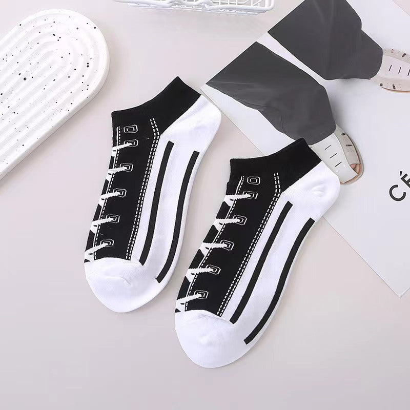 Women's Fashionable All-match Canvas Shoes Socks