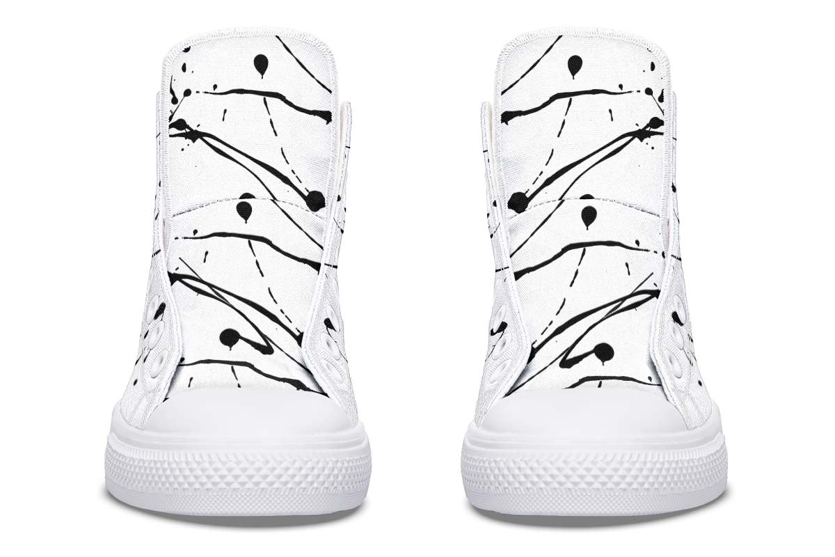Printed Couple High-top Canvas Shoes