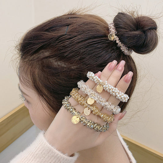 High-grade Headdress Crystal Hair Tie Dual-purpose Headband