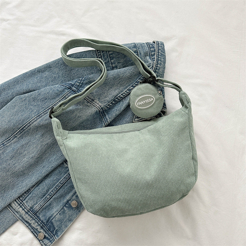 Korean Style Simple Shoulder Messenger Bag For Women
