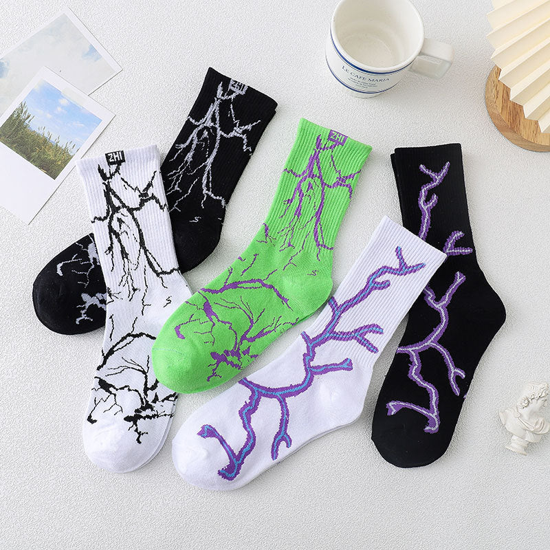 Korean Version Of Street Skateboard Basketball Socks