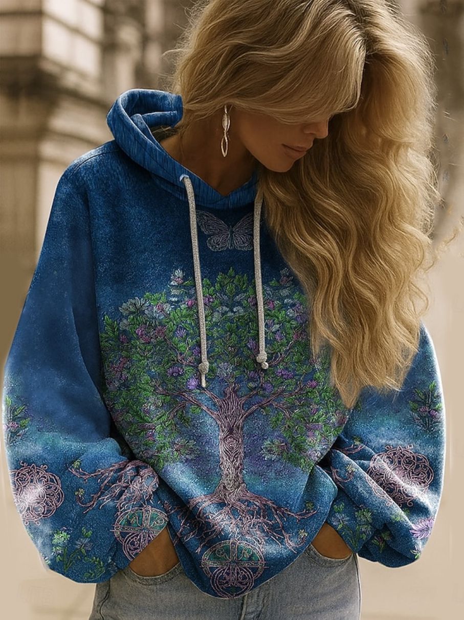 Women's Casual Long-sleeve Hooded Top