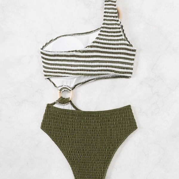 European And American One-shoulder Swimsuit One Piece Sexy Bikini