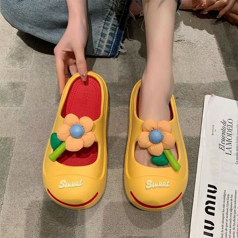 Lazy Slippers Lukkede Tåer til Dame i Moderne Sødt Design
