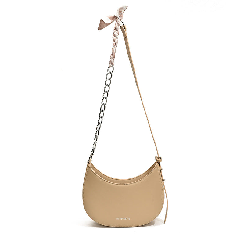 Enkel All-match Retro Fashion Skulder Trendy Lille Sadel Taske