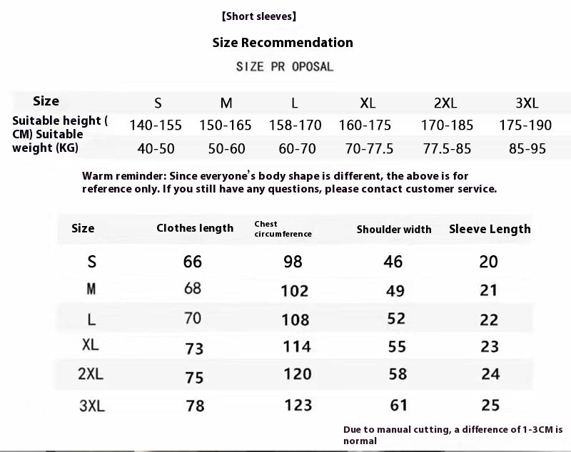 Women's Heavy Cotton Retro Fashion Brand Round Neck Short Sleeve