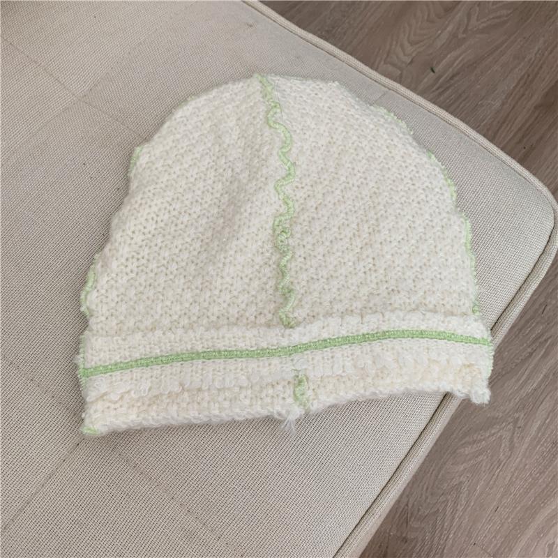 Knitted Wool Hat With Ear Protector