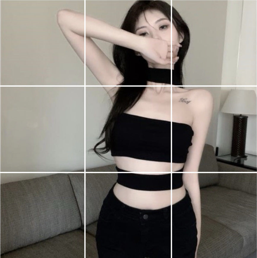 Halter Small Sling Vest Women's Short Slim Top
