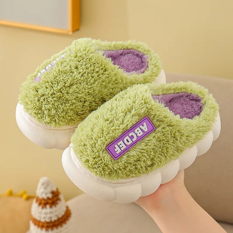 Children's Cotton Slippers With Simple Soft Sole