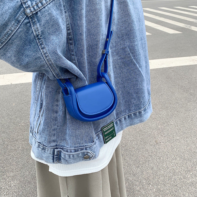 Women's New Textured One Shoulder Messenger Bag