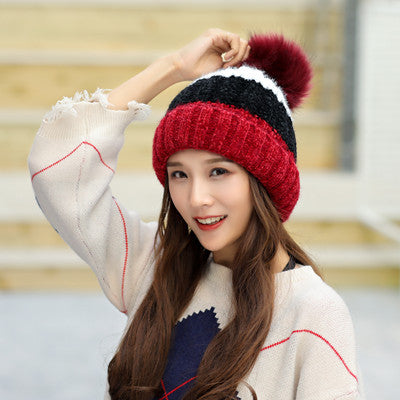 Women's Winter Thick Warm All-match Wool Beanie