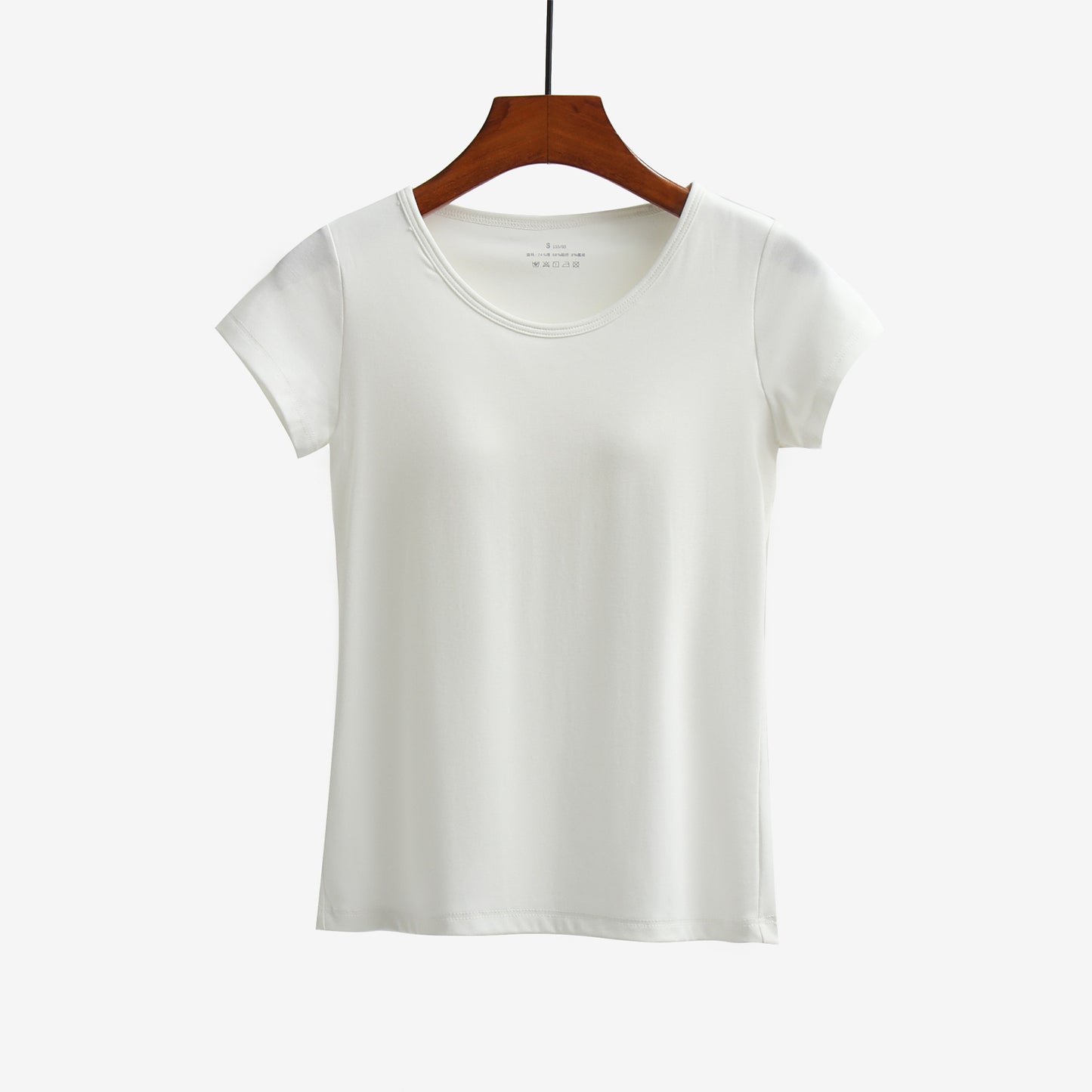 Short-sleeved T-shirt With Chest Pad Bra Home Wear
