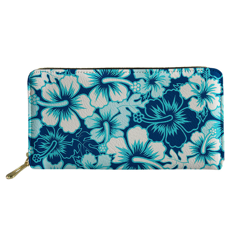 Printed Vintage Lady Zip Clutch
