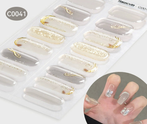 Nail Stickers UV Gel Nail Sticker Semi-curing