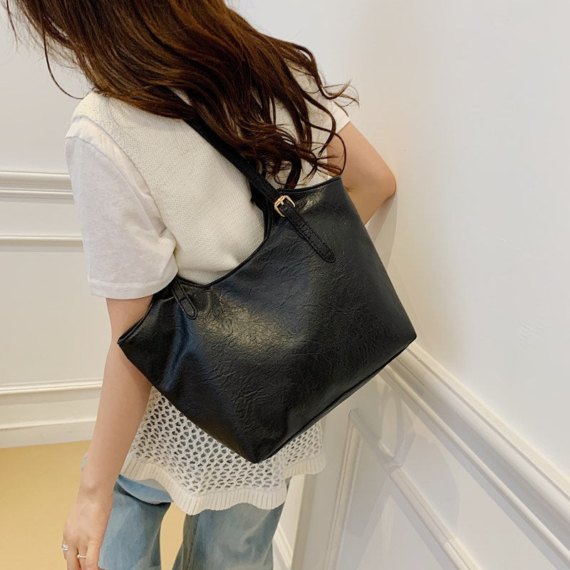 Retro Large Capacity Bag Women's Bag Trendy Korean Style