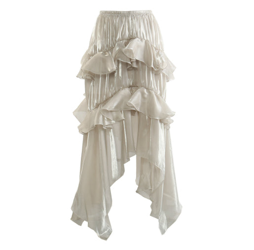 Women's Hollow-Out Elegant Ruffled Skirt