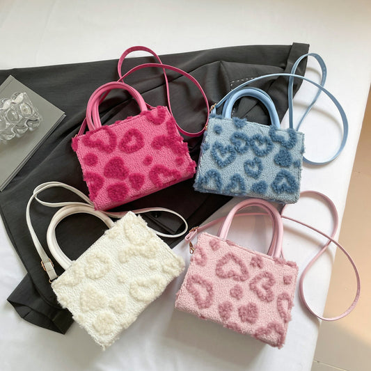 Womens Plush Stylish Handbag With A Premium Feelversatile Crossbody Bag