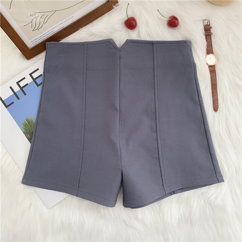 Women's Stretch A-Line Wide Leg High Waist Casual Shorts