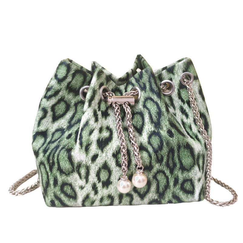 Popular Leopard Print Mini Chic Chain Graceful And Fashionable Shoulder Messenger Bag