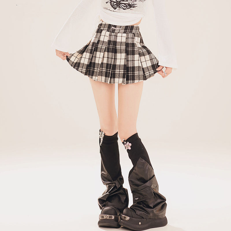 TKPA American Retro Plaid Skirt