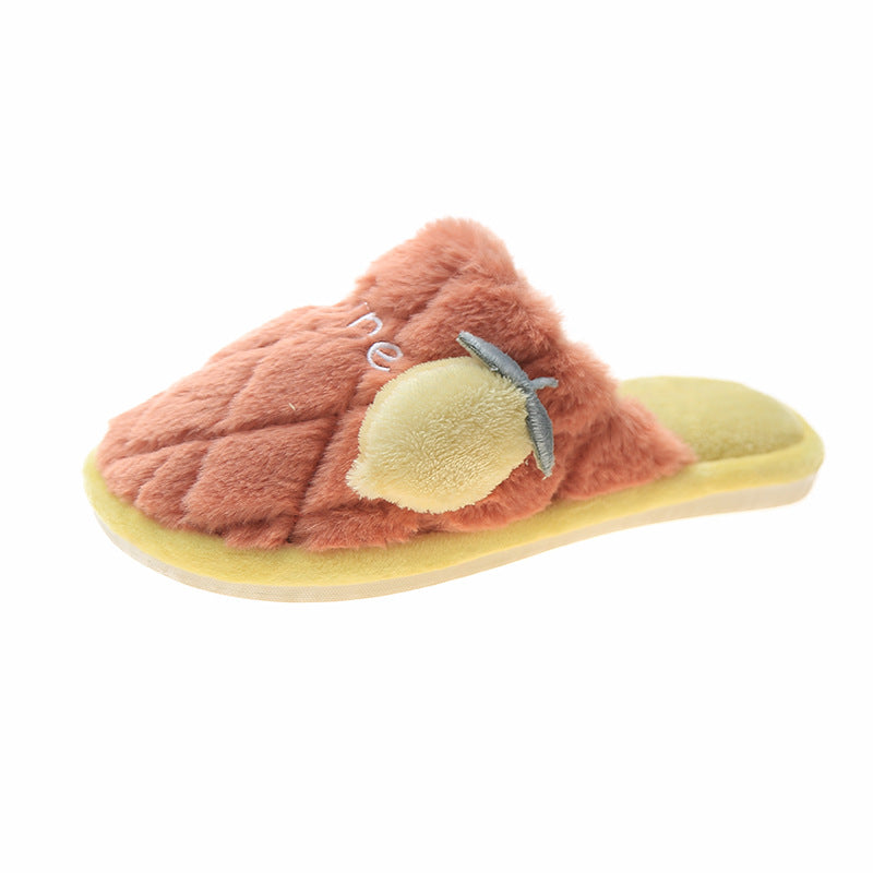 Fluffy Slippers Women's Cute Cartoon Indoor Mute
