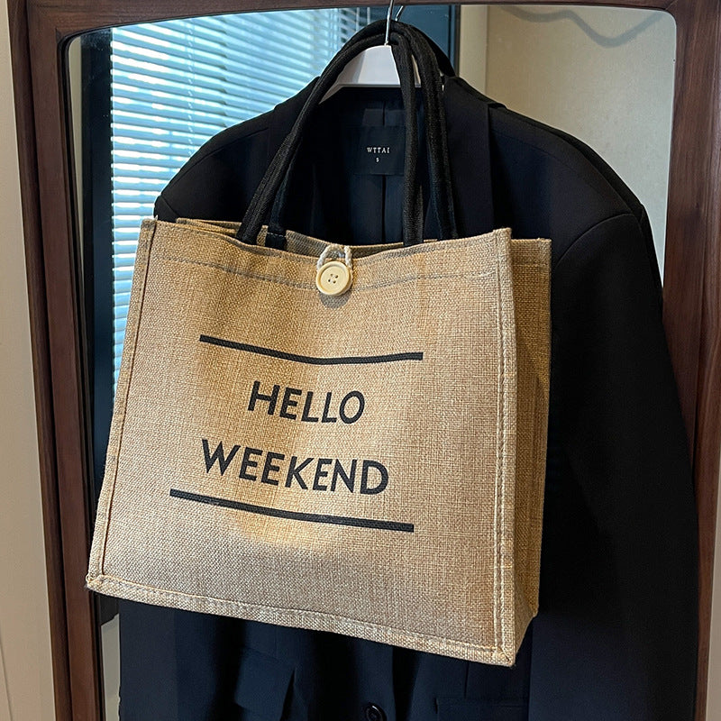 New Ethnic-style Fashionable Mom Bag College Students Tote For Class